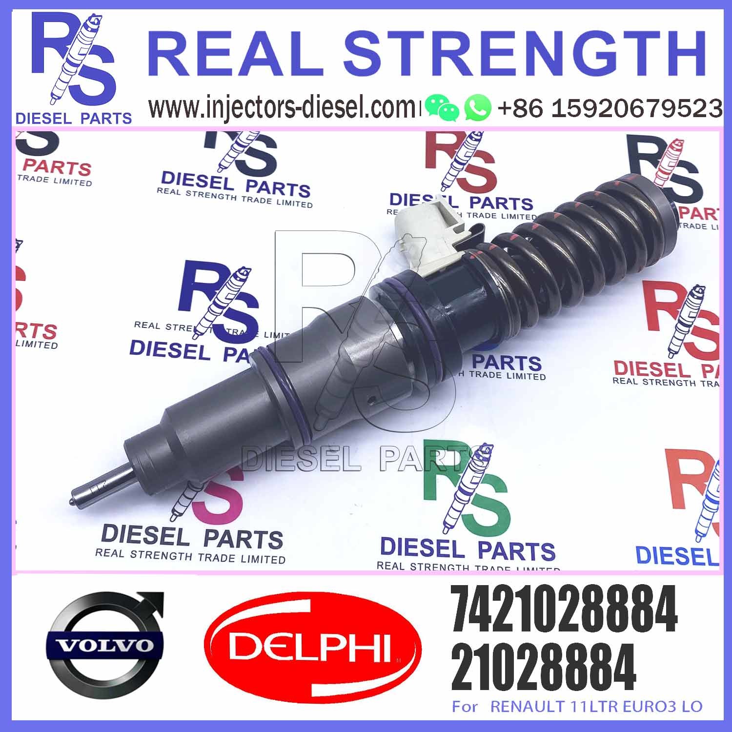 Common Rail Diesel Fuel Injector 21028884 BEBE4D20001 7421028884 for Engine Parts