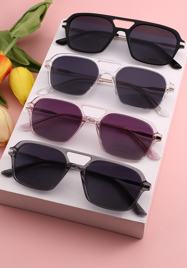 Vintage Square Acetate Sunglasses , 70s Flat Men'S Aviator Sunglasses