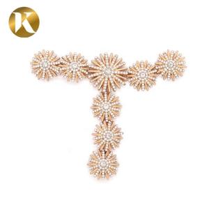 Quality T Shape Rhinestone Women Metal Shoe Buckles With Fashion Appearance wholesale