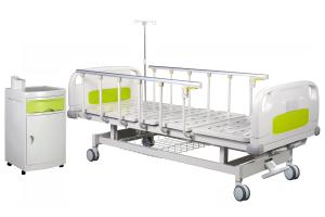 Quality Central Brakes 50 Degrees Manual Crank Hospital Bed wholesale