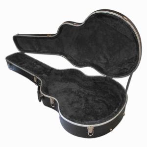 Quality ABS Jumbo Acoustic Deluxe Flight Guitar Case With Handle Black Color wholesale