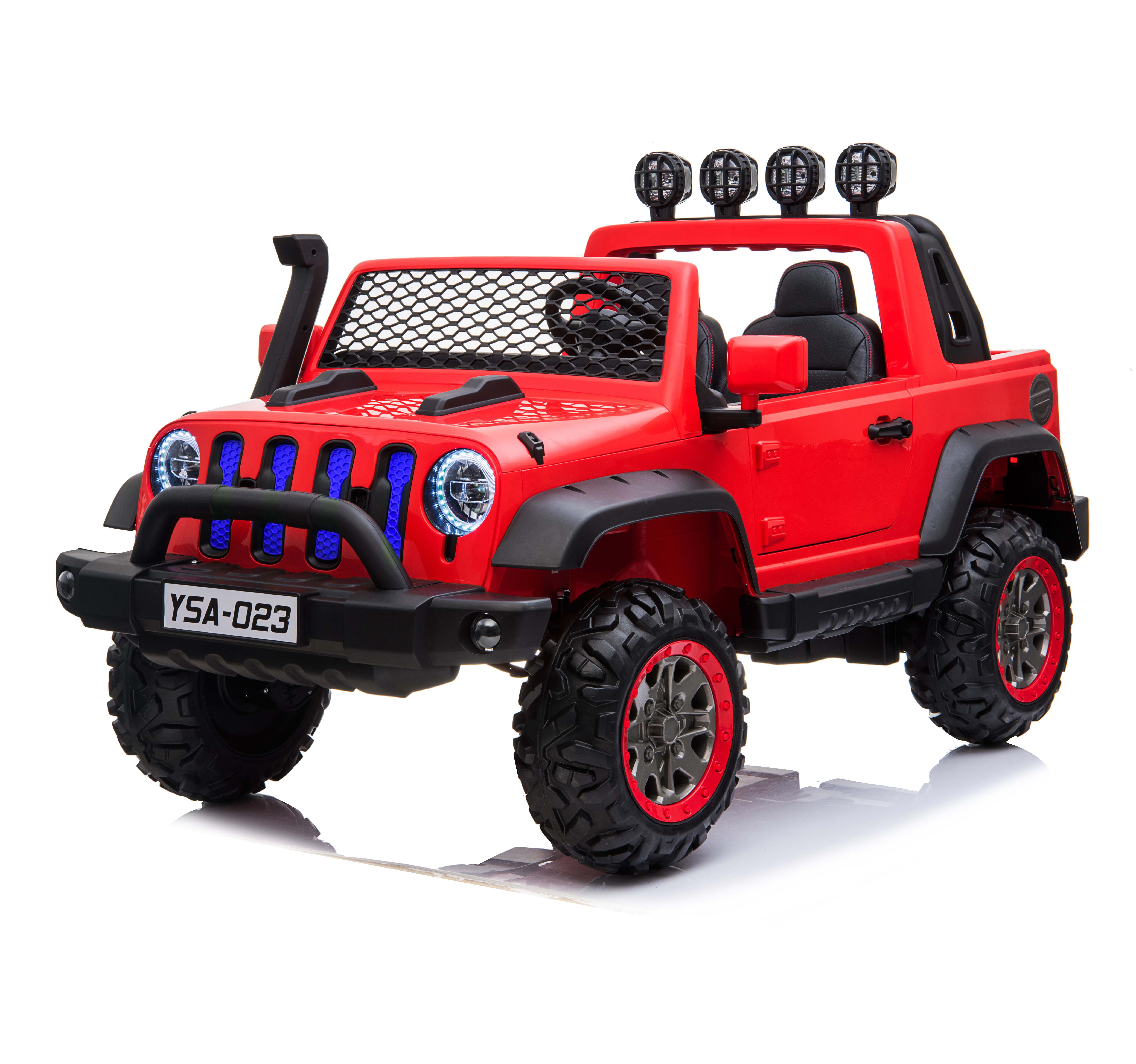 Remote Control and Led Light 4 Wheels Electric UTV 24v Ride On Car for Kids by Plastic