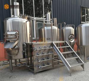 Quality 300L Capacity Brewhouse Equipment , Stainless Steel 3 Vessel Brewhouse wholesale