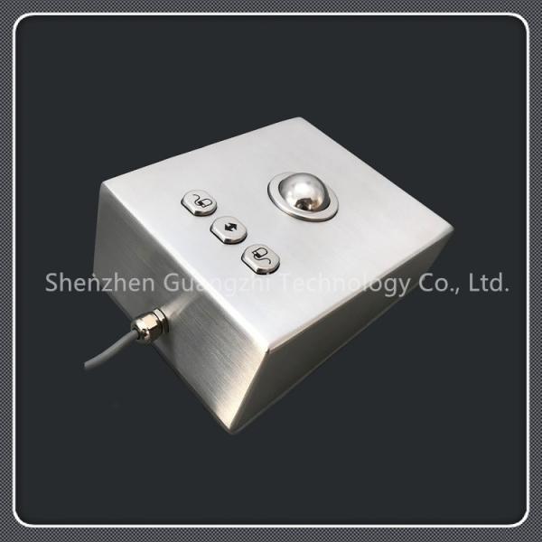 Ip68 Industrial Keyboard With Trackball Stainless Steel Material Anti Destructio