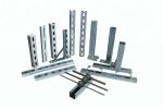 Half Slotted Metal Framing Strut Channel Unistrut 41x41