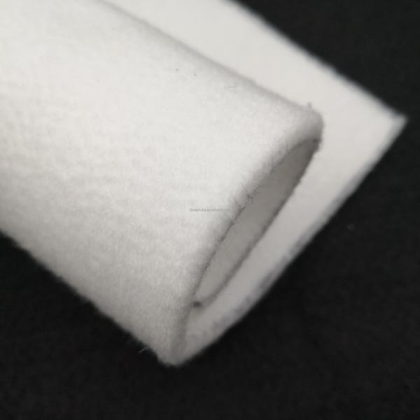 150GSM White/Black Non Woven Geotextile Needle Punched Polyester for Outdoor