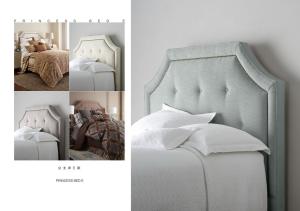 Quality modern fabric princess queen bed furniture wholesale