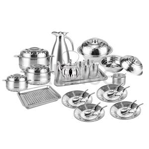 Quality Family cookware sets stainless steel kitchenware random match style wholesale