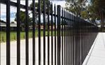 Customized Black Zinc Steel Metal Garrison Fence Panels Maintenance Free