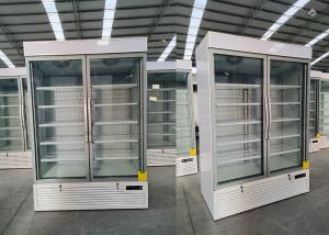 Quality Two Swing Glass Door Reach-in Merchandiser Freezers With Energy Labels wholesale