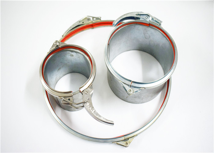 OEM Galvanized Round Quick Fit Steel Duct Clamp For Dust Extraction System
