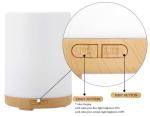 200ml Cool Mist Essential Oil Aroma Humidifier With 7Color LED Light