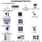 Brand Advertising Baterry Supply Light Up Printed Electronic Menu Stand Acrylic