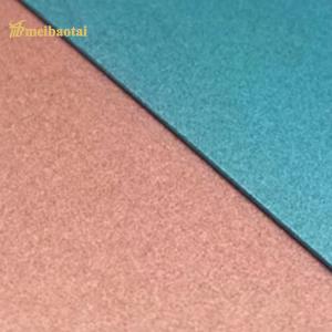 Quality Pink Blue Hairline Stainless Steel Sheet Sandblasted 0.45mm Thickness wholesale