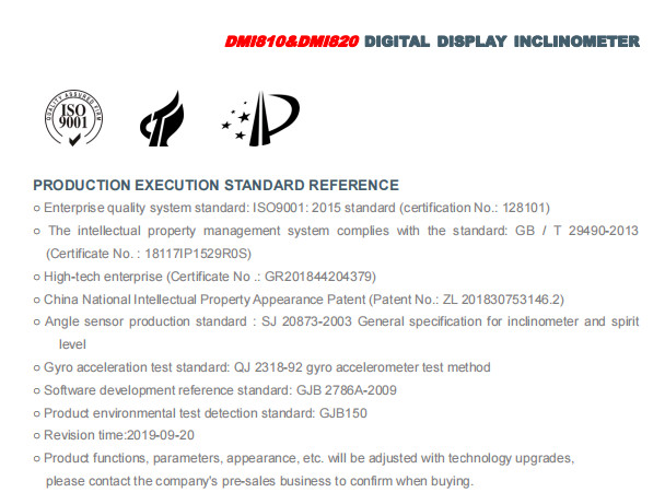 RION DMI820 High Accuracy Dual Axis Digital Inclinometer