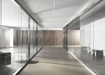 Modern Office Interior Glass Partition Walls Systems High Sound Insulation