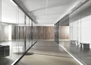 Quality Modern Office Interior Glass Partition Walls Systems High Sound Insulation Custom wholesale