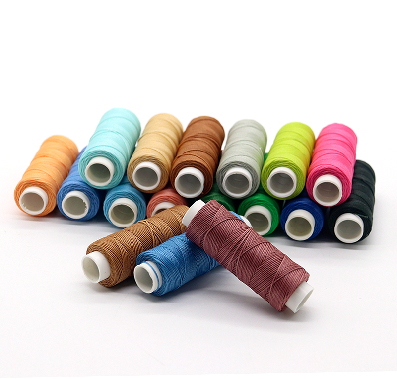 High Tension Polyester 0.8mm Waxed Thread for Hand Sewing and Shoe String Stitching DIY