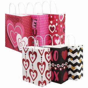 Quality Custom Logo Decorative Handmade Small Kraft Paper Gift Shopping Bags For Grocery wholesale