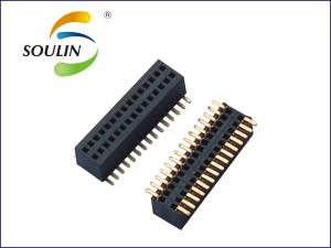 Quality 0.8mm Pitch Right Angle Female Header Waterproof Gold Plated wholesale