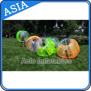 Quality 2015 New Multi Color Inflatable Football Bubble Bumper Ball For Soccer Games wholesale