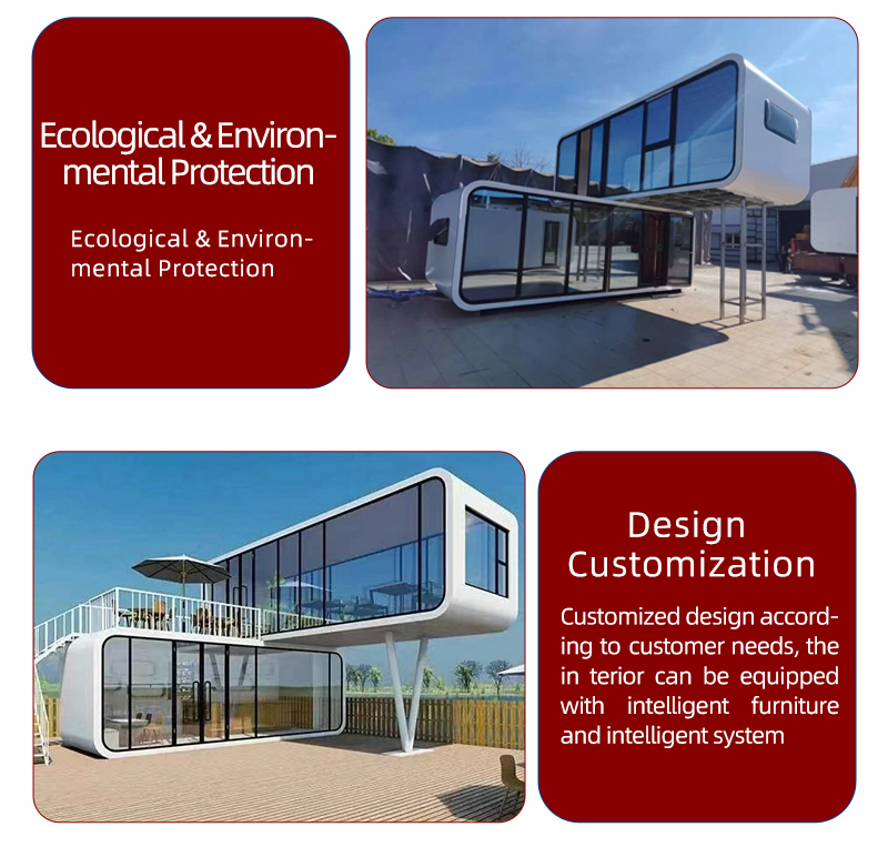 Modern Design Luxury Capsule Mini Space Capsule Home with Online Technical Support