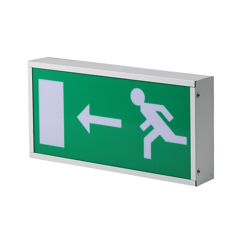 Modern Design LED Exit Signs with Rechargeable Ni-cad Battery for Emergency Lighting