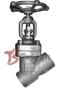 Quality Forged Steel Y Pattern Globe Valve 1.5 Inch LF2 800LB SW - NPT Ends wholesale