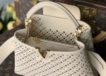 Hollow Out Womens Luxury Handbag , Snakeskin Off White Crossbody Bag