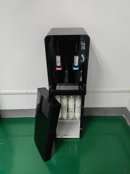 Hot Cold Drinking Water Dispenser with Silver Black Painting and Free Installati