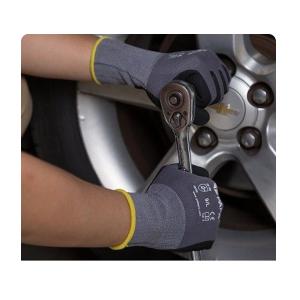 Quality Sanitation&amp;Recycling Grey Nylon Spandex 15 Gauge Hand Safety Gloves wholesale