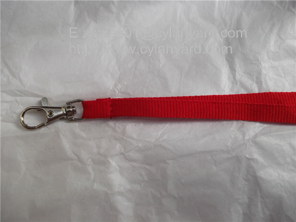 Dyed colored polyester lanyards