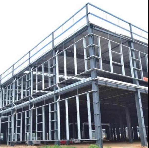 Super Capacity Warehouse Prefabricated Steel Structure , Prefab Steel Warehouse