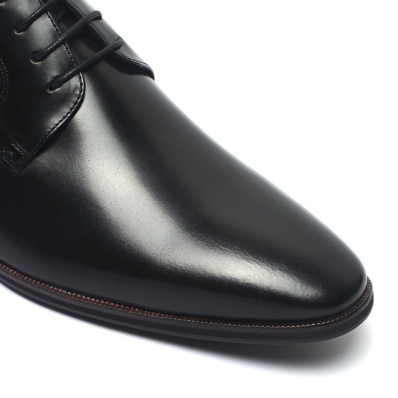Fashionable Black Lace Up Mens Leather Dress Shoes