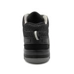Casual Mens Work Safety Boots Black Steel Toe Shoes Customization