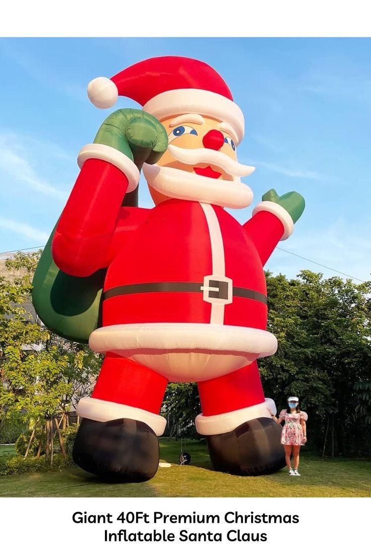Customize Size Advertising Inflatable Santa Claus For Christmas Decoration