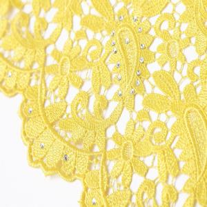 Quality F50264 customizable 51-52&quot; polyester dress making guipure embroidered lace fabric for sale wholesale