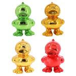 OEM Fashion PVC Duck Toys Cartoon Character Gift Electroplated Duck