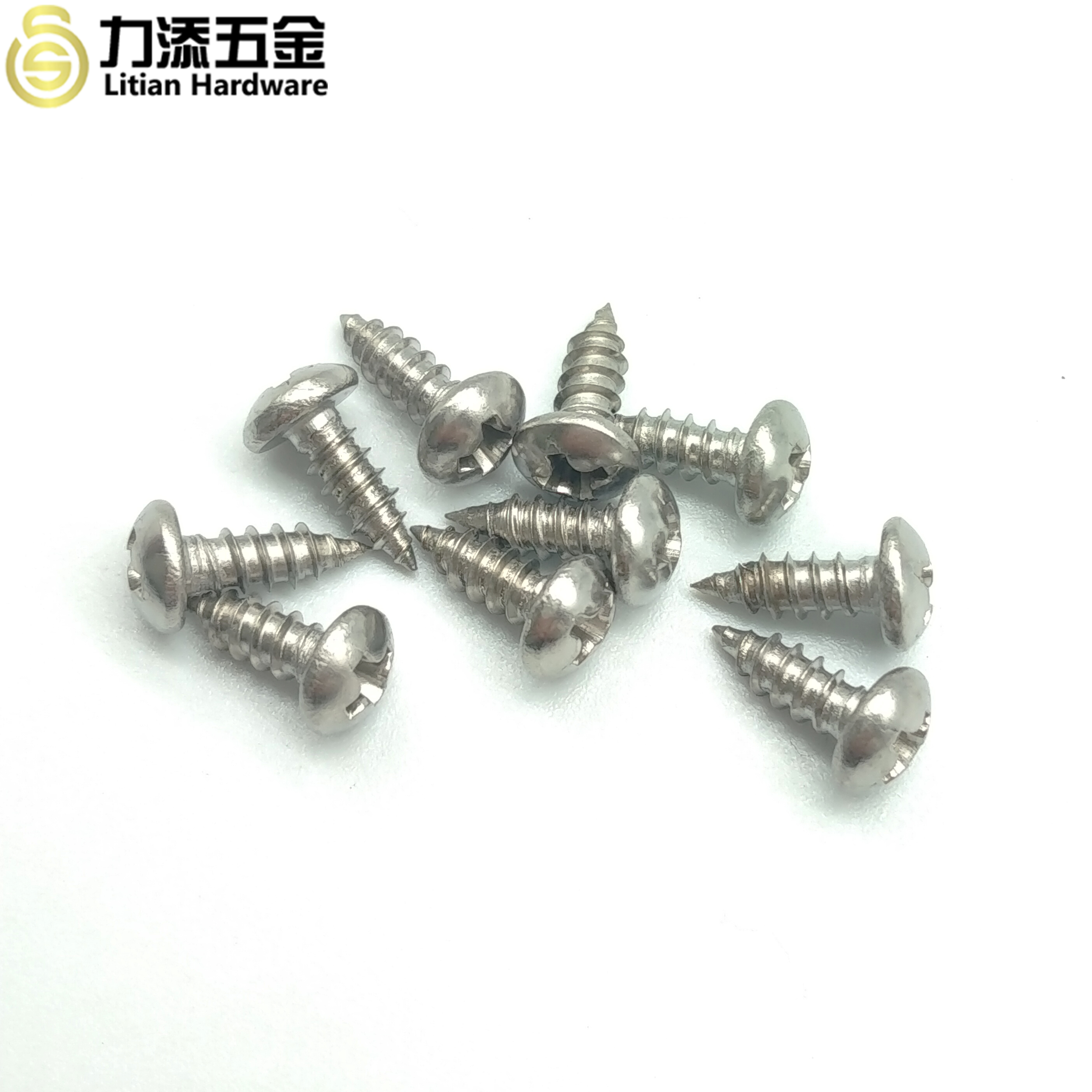 Cross recessed large flat head tapping screws umbrella head tip tail screws