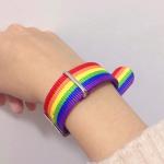 LGBT Pride Rainbow Nylon Band for Watch Russian Flag Strap Men Women Watches