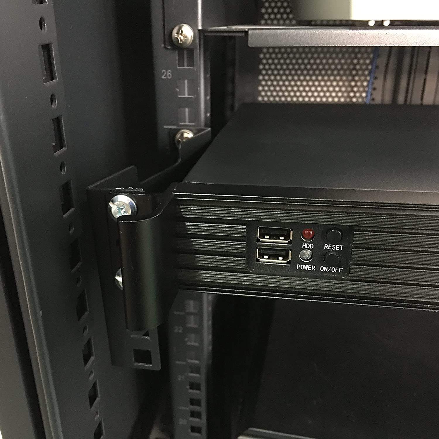 Server Rack Depth Extender-4 inches about 10.2 cm deep-Embedded Rack Mounting Adapter Kit