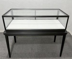 Quality Stainless Steel Matte Black Jewelry Store Counter With Led Light Smart Electronic Lock wholesale