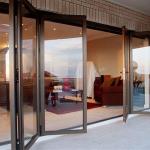 Custom Aluminium Bi Folding Patio Doors Energy Saving For Exterior Patio