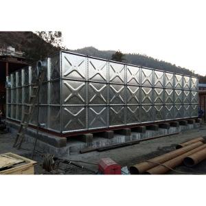 Quality Large Capacity HDG Cubic Water Tank Huge Volume Customized Shape / Size wholesale