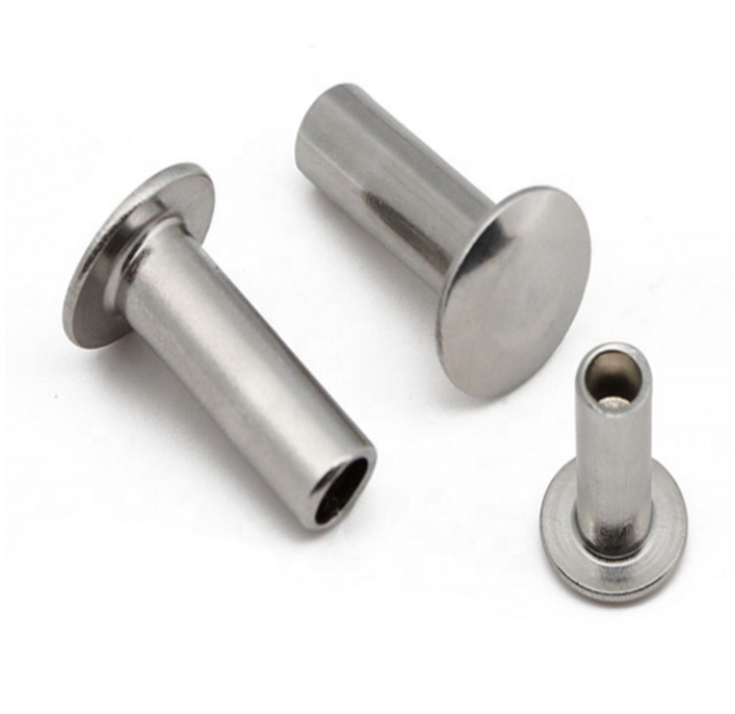 Bright SUS304 / SUS316 Stainless Steel Flat Head Rivet GB871