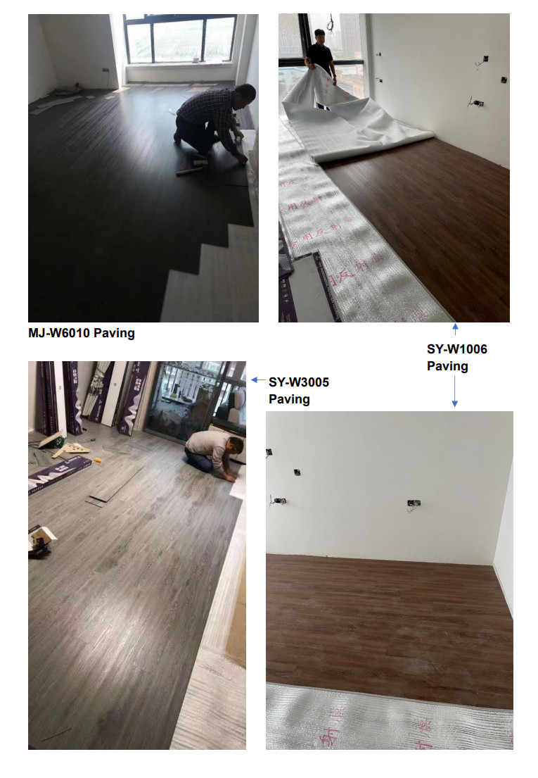 Eco Friendly Vinyl Plank Flooring SPC 5.5mm Unilin Click Retro Style Burlywood Wood Grain GKBM JR-W17036