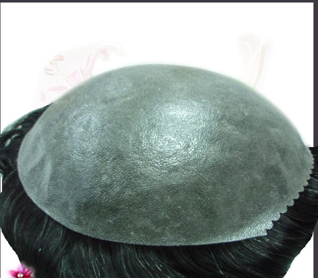 100% High Quality Huan Hair Full Skin V-Looped toupee hairpieces in stock
