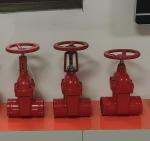 DN100 cast iron ANSI grooved end gate valve supplier