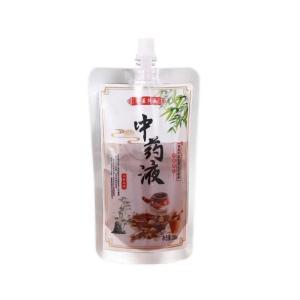 Quality Green Leave Medicine Liquid Stand Out Pouch With Spout From 100ml-300ml wholesale