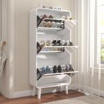 Elbow double layer 3 bucket shoe cabinet